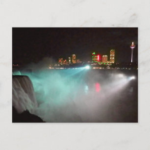 Niagara in der Nacht Postkarte