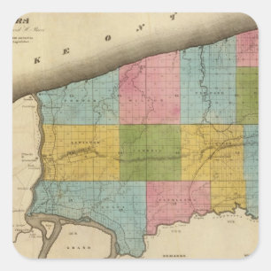 Niagara Landkreis Quadratischer Aufkleber