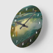 Niagara-Rosshuh Runde Wanduhr (Winkel)