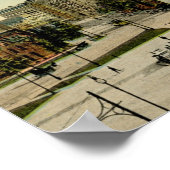 Niagara Square, Buffalo, NY Vintag Poster (Ecke)