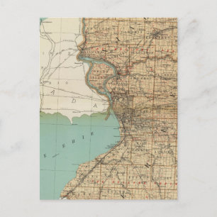 Niagara und Erie Landkreises Postkarte
