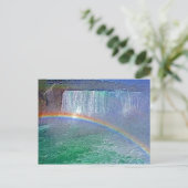 Niagara Wasserfälle Regenbogen Postkarte (Stehend Vorderseite)