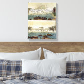 Niagarafälle, 1818 (Farbgravur) Leinwanddruck (Insitu (Schlafzimmer))