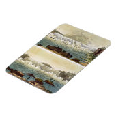 Niagarafälle, 1818 (Farbgravur) Magnet (Linke Seite)