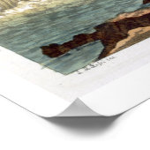 Niagarafälle, 1818 (Farbgravur) Poster (Ecke)