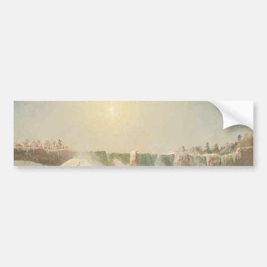 Niagarafälle im Winter (Eis im Wasser) Autoaufkleber (Vorne)