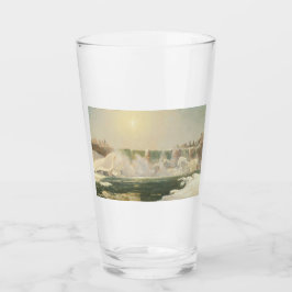 Niagarafälle im Winter (Eis im Wasser) Glas