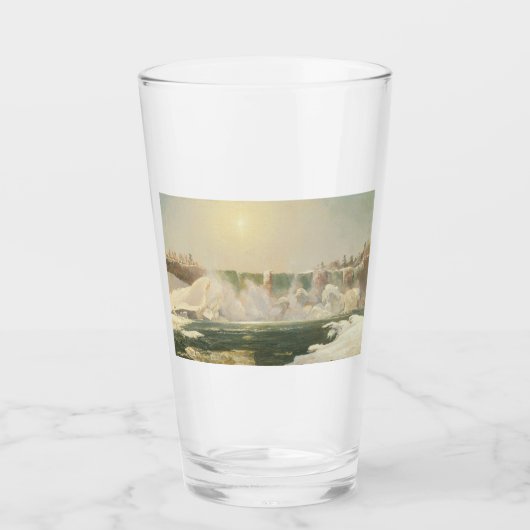 Niagarafälle im Winter (Eis im Wasser) Glas (Vorderseite)
