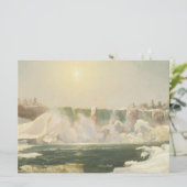 Niagarafälle im Winter (Eis im Wasser) Karte (Stehend Vorderseite)