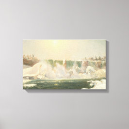 Niagarafälle im Winter (Eis im Wasser) Leinwanddruck