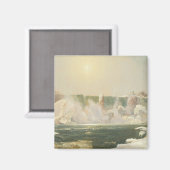 Niagarafälle im Winter (Eis im Wasser) Magnet (Vorderseite/Rückseite)