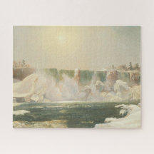 Niagarafälle im Winter (Eis im Wasser)