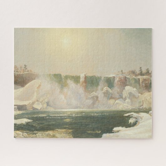 Niagarafälle im Winter (Eis im Wasser) Puzzle (Horizontal)