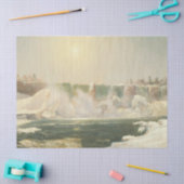 Niagarafälle im Winter (Eis im Wasser) Seidenpapier (Basteln)