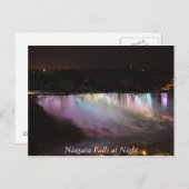 Niagarafälle in der Nacht Postkarte (Vorne/Hinten)