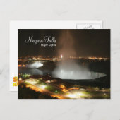 Niagarafälle, Nachtbeleuchtung - Postkarten (Vorne/Hinten)