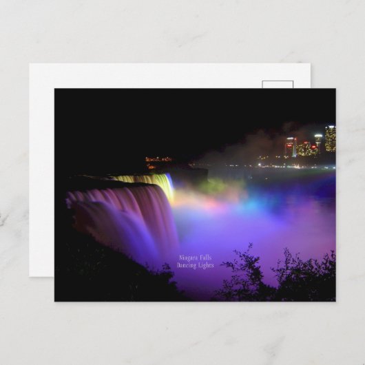 Niagarafälle, Tanzlichter, Postkarte (Vorne/Hinten)