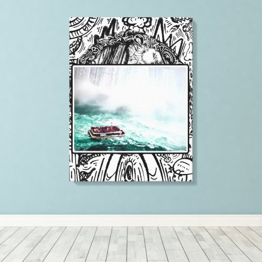 Niagra Falls auf der guten Seite Leinwanddruck (Insitu (Holzboden))