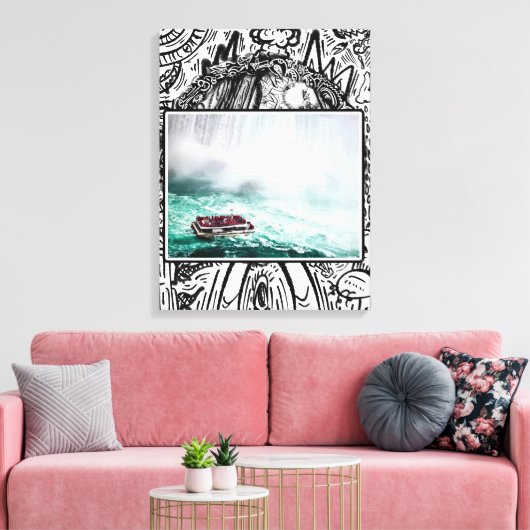 Niagra Falls auf der guten Seite Leinwanddruck (Insitu (Wohnzimmer))