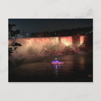 Niagra Falls in der Nacht Postkarte