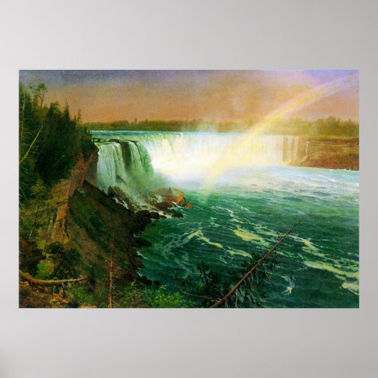 Niagra Falls von Bierstadt Poster (Vorne)