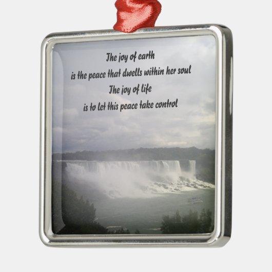 Niagra fällt Nature Worte Ornamente (Links)