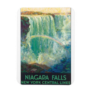 Niagra fällt Vintage Reise-Plakat-Grafik Magnet
