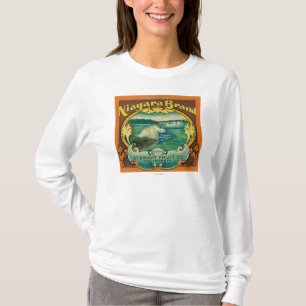 Niagra orange Aufkleber T-Shirt