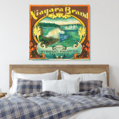 Niagra Orange Label Leinwanddruck (Insitu (Schlafzimmer))