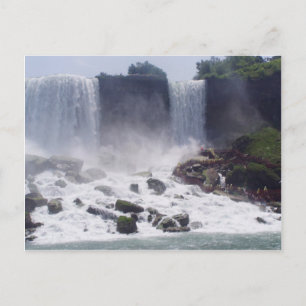 Niagrafälle und Blick auf die amerikanische Seite  Postkarte