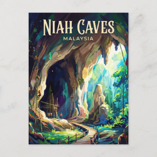 Niah-Höhlen-Nationalpark Malaysia Postkarte