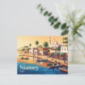 Niamey, Niger Postkarte (Stehend Vorderseite)