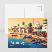 Niamey, Niger Postkarte (Vorne/Hinten)