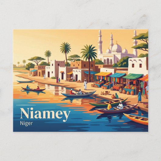 Niamey, Niger Postkarte (Vorderseite)