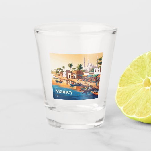 Niamey, Niger Schnapsglas (Vorderseite)