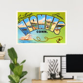 Niantic Connecticut CT Old Vintage Reise Souvenir Poster (Heimbüro)