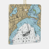 Niantic CT Nautical Chart Keramikornament (Rechts)