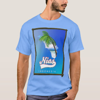 Nias Indonesia Insel Map T-Shirt