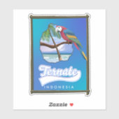 Nias Island Indonesia Reiseplan Aufkleber (Blatt)