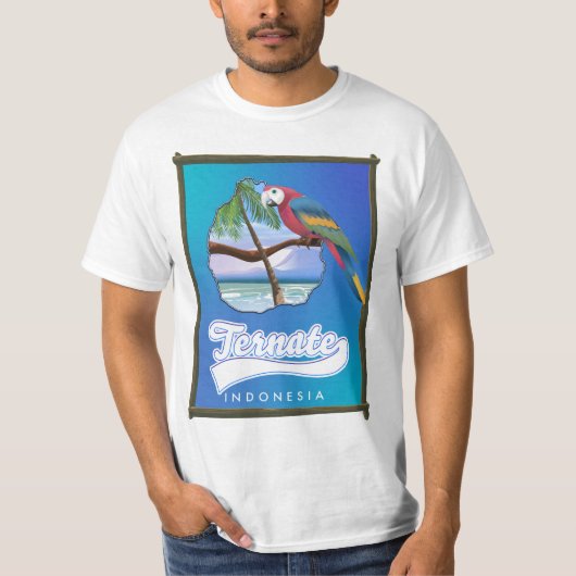 Nias Island Indonesia Reiseplan T-Shirt (Vorderseite)