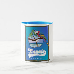 Nias Island Indonesia Reiseplan Zweifarbige Tasse