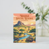 Niassa-Reservat Mosambik Postkarte (Stehend Vorderseite)