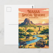Niassa-Reservat Mosambik Postkarte (Vorne/Hinten)