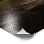 Nibbly - das blaue Eichhörnchen Fotodruck (Ecke)