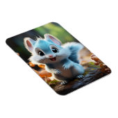 Nibbly - das blaue Eichhörnchen Magnet (Rechte Seite)