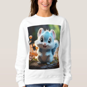 Nibbly - das blaue Eichhörnchen Sweatshirt