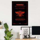 Nibiru - Planet des Crossing Poster (Heimbüro)