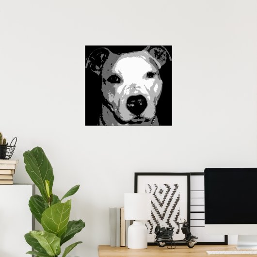 Nibs the Pit Bull Poster (Heimbüro)