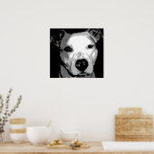 Nibs the Pit Bull Poster (Küche)