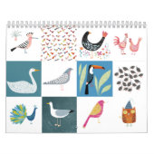 Nic Squirrell Quirky Birds Calendar Kalender (Titelbild)